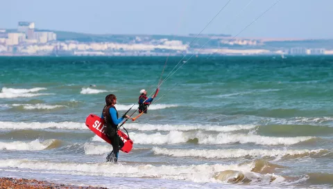 Kite-surfing (banner)