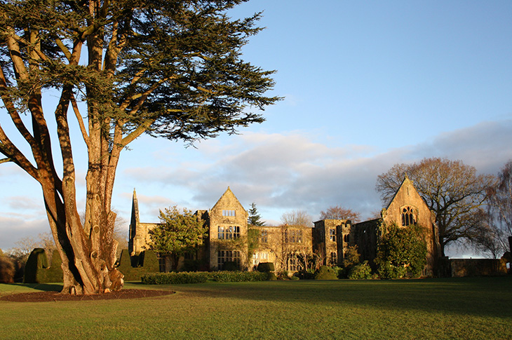 View of the ruins bathed in winter sunshine at Nymans, West Sussex (credit, copyright National Trust Images and Laurence Perry (1616843), NTPL Commissioned)
