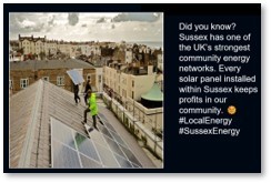 Example of a communications post made by students in the Student Consultancy Programme