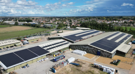 Photograph of a distributed solar power station